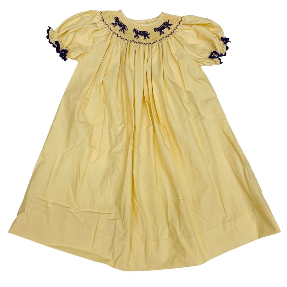 NWT Ruth & Ralph Size 6 LSU Smocked Dress
